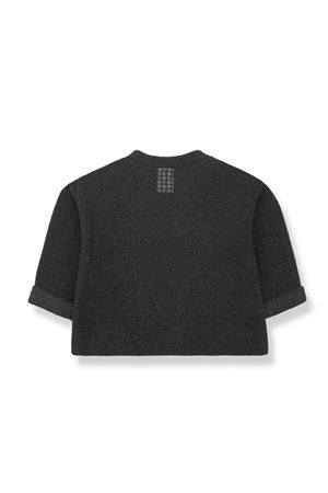 Warm anthracite cotton T-shirt 1+IN THE FAMILY KIDS | FRANCESCANTHRACITE